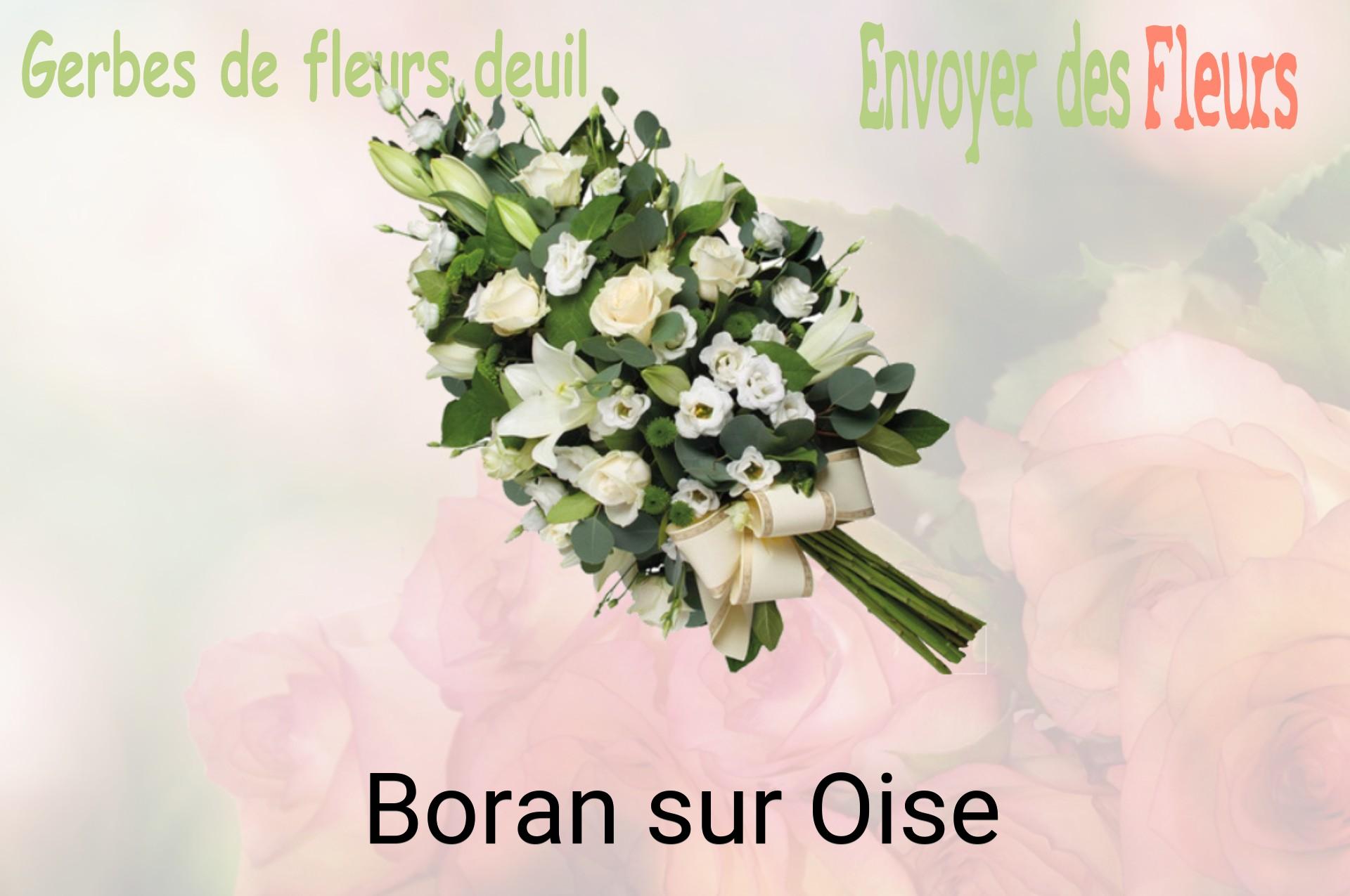 Gerbe de fleurs de deuil livrée à Boran-sur-Oise